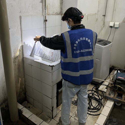开景净化科技对大润发龙昆南店空调末端全面清洗消毒-管道清洗设备、风管清洗消毒 