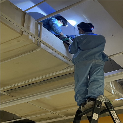 开景净化公司专业对东坑风管清洗消毒-东莞通风管道清洗-东莞排风管道清洗